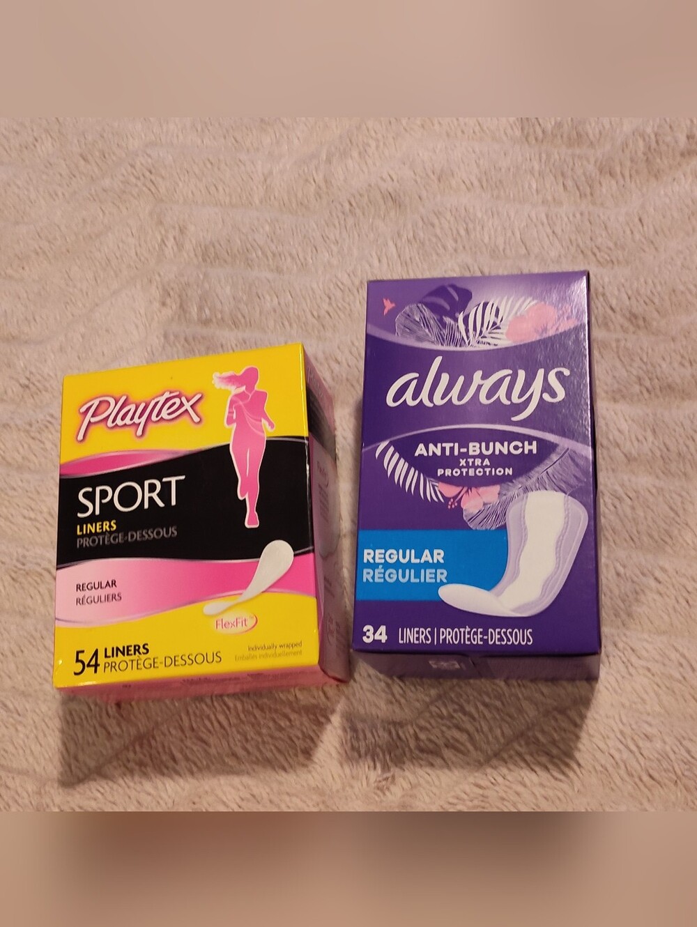 NEW! Playtex 54ct & Always Liner (34ct) Duo -